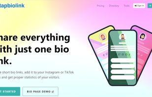 Tapbiolink homepage