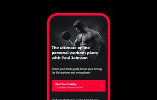 Taplink page for a personal trainer