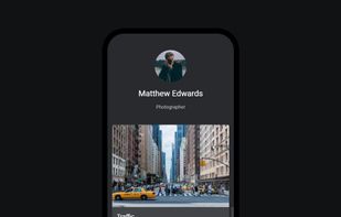 Taplink page for a photographer