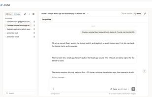 Install and work across apps using the built-in AI agent.