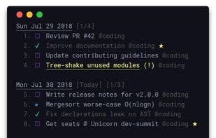 Taskbook screenshot 2