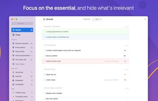 Focus on the essential, and hide what's irrelevent