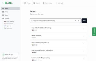 Your inbox on desktop