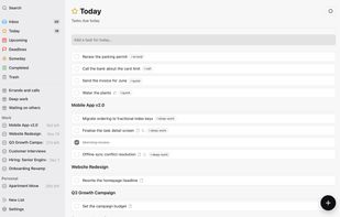 TaskPocket screenshot 1