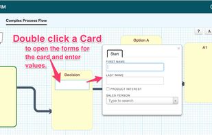 Cards have structured data forms behind them.
