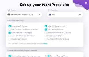 TasteWP screenshot 1