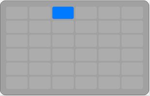 Tatami's grid panel: drag across the cells to choose where the current window goes, and it moves and resizes there when you release.