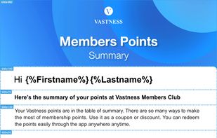 Personalization
Personalize each email marketing sent by inserting dynamic text fields whether it be subscribers information, company informations or your own custom values.