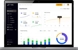 Central dashboard to monitor orders, deliveries, performance, and business analytics in real time.