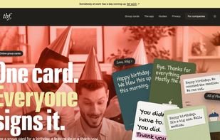 tbf cards: one card, everyone signs it