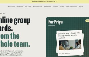 tbf work: online group cards for teams