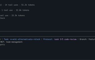 A code-review step running three independent reviewers in parallel — Claude, OpenAI Codex and Google Antigravity.