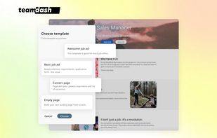 Job ad landing page builder