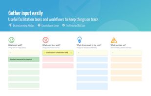 Easily gather input from the whole team.