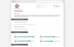 Allow candidates to self-evaluate their skill level and answer relevant questions.