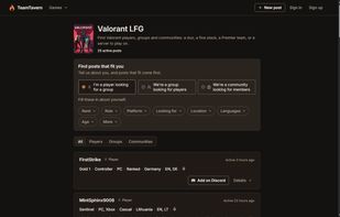 Valorant LFG feed