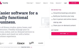 TeamUp fitness management software.