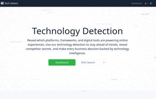 tech-detect.com homepage