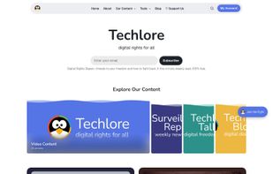 techlore.tech homepage