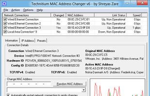 Technitium MAC Address Changer screenshot 1