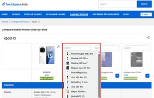 add phone to compare
