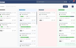 Kanban brings a more visual experience. Cards move smoothly across stages, giving teams an instant sense of momentum and identifying bottlenecks immediately. Work feels
intuitive, fluid, and easy to track, even for large cross-functional teams.
