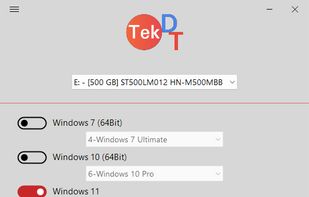 TekDT USB Creator screenshot 1