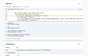 Error report details (backtrace)