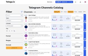 Telega.io screenshot 1