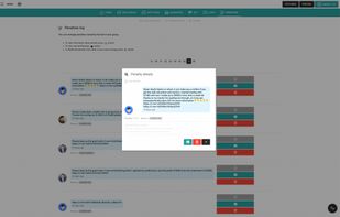 Penalties list with ability to remove penalty and view details