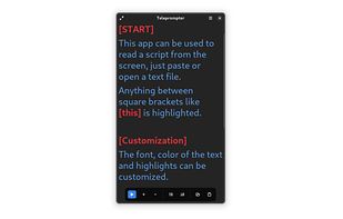 Teleprompter screenshot 1