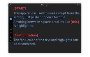 Teleprompter screenshot 1