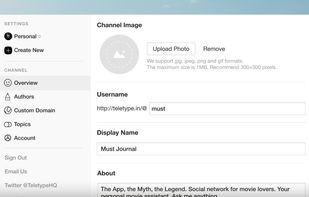 Teletype.in screenshot 1