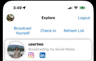 Broadcast yourself and discovery of others around