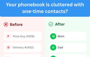 Temp Contact screenshot 1
