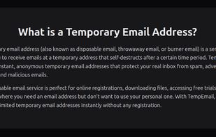 What is temporary email address