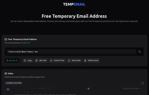 Your temporary email