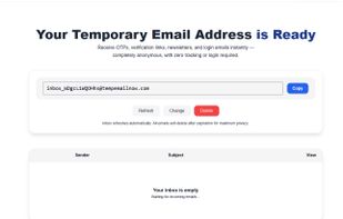 Instant temporary inbox with real-time email delivery — receive OTPs and verification emails instantly