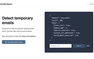 Temp Mail Detector Website