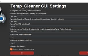 Temp_Cleaner GUI screenshot 3