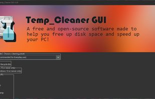 Temp_Cleaner GUI screenshot 1