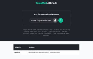TempMail.altmails screenshot 1