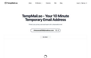 TempMail.so screenshot 1