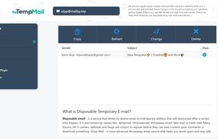 we never delete your old temp emails