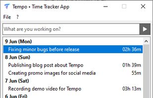 Tempo • Time Tracker App screenshot 1