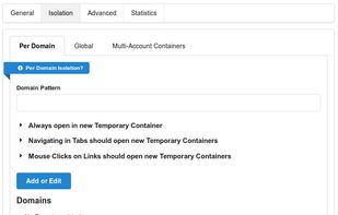 Temporary Containers screenshot 2