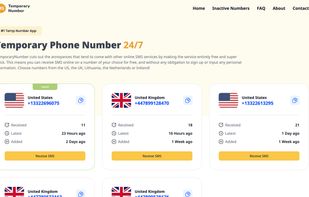 TemporaryNumber screenshot 1