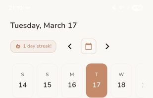 A calm and simple daily dashboard to track habits without pressure or overwhelm.