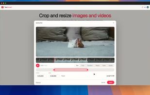 Converting video between formats with trim, crop, resize and quality controls before export