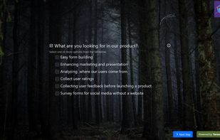 Multiple choice widget. Collect user preferences. No coding required.